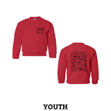 L Game Day Doodle Youth Crewneck