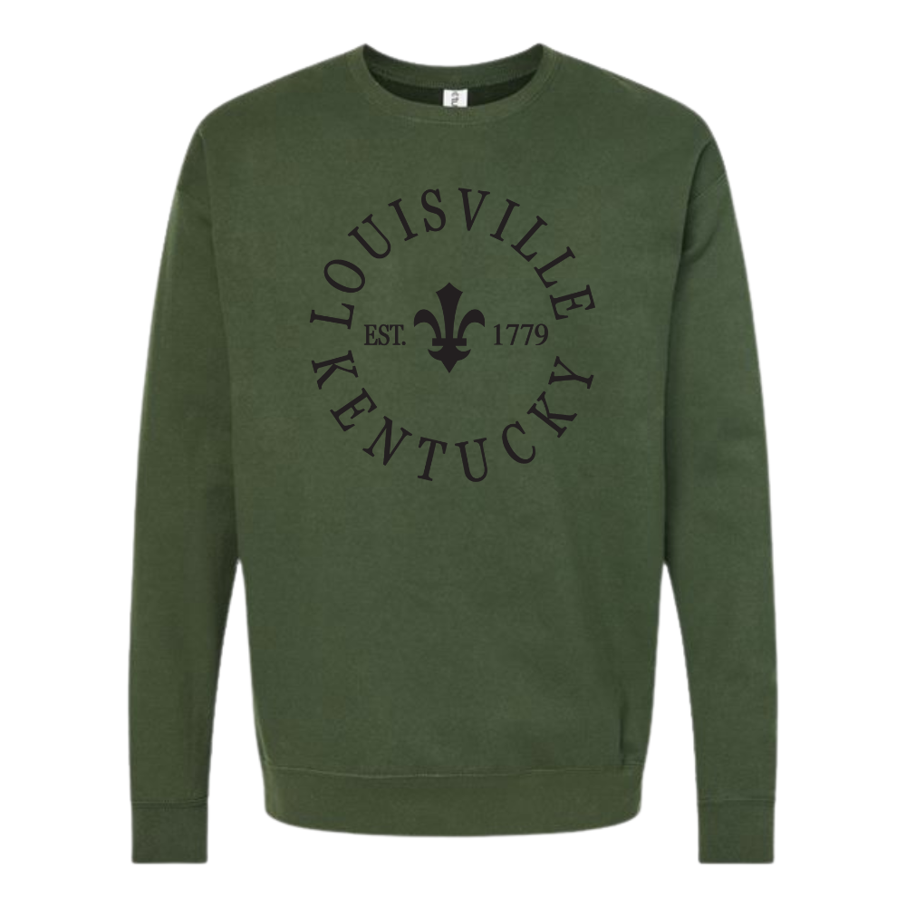 Louisville Kentucky Fleur De Lis Crewneck