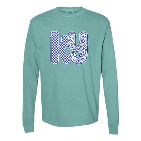 KY Pattern Comfort Colors Long Sleeve T-Shirt