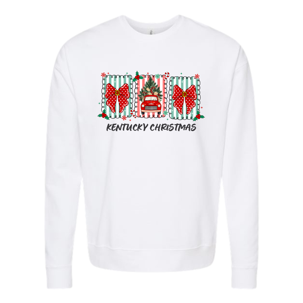 Kentucky Christmas Postage Stamp Crewneck