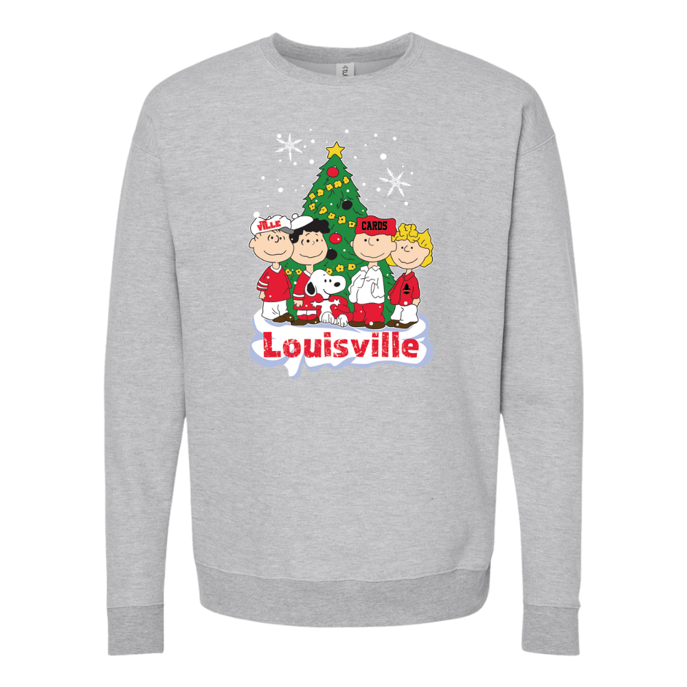 Louisville Peanuts Christmas Crewneck