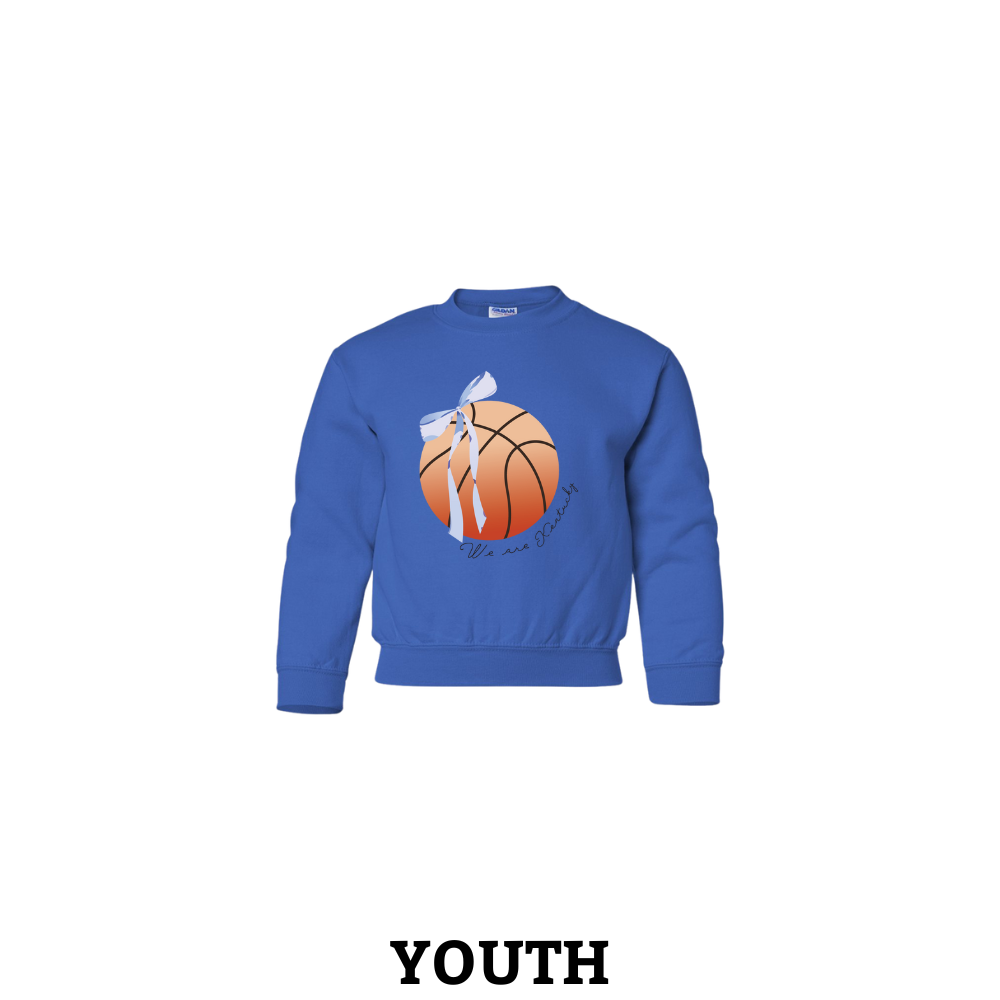 We Are Kentucky Basketball and Bow Youth Crewneck