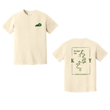 Herrington Lake Map Comfort Colors T-Shirt