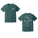 Herrington Lake Map Comfort Colors T-Shirt