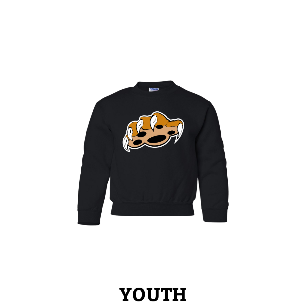 Cat Paw Swipe Youth Crewneck