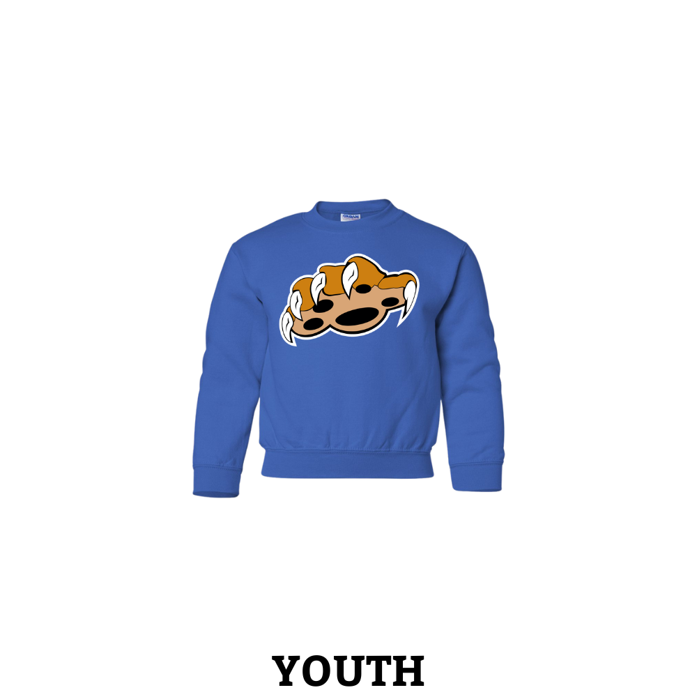 Cat Paw Swipe Youth Crewneck