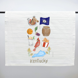 Kentucky Icons Tea Towel