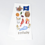 Kentucky Icons Tea Towel