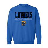 Jaland Lowe 15 Kentucky Wildcats Crewneck