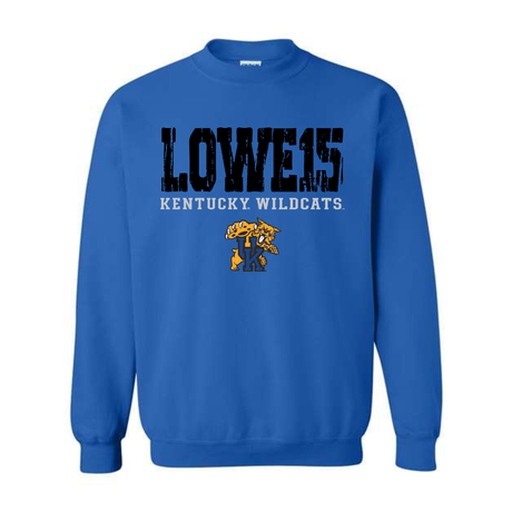 Jaland Lowe 15 Kentucky Wildcats Crewneck