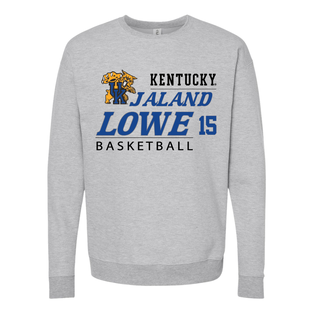 Jaland Lowe Kentucky Basketball 15 Crewneck