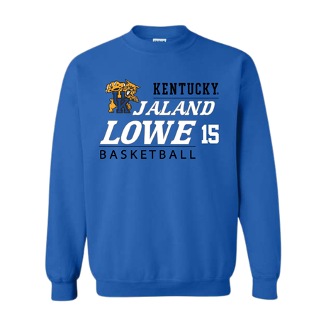 Jaland Lowe Kentucky Basketball 15 Crewneck