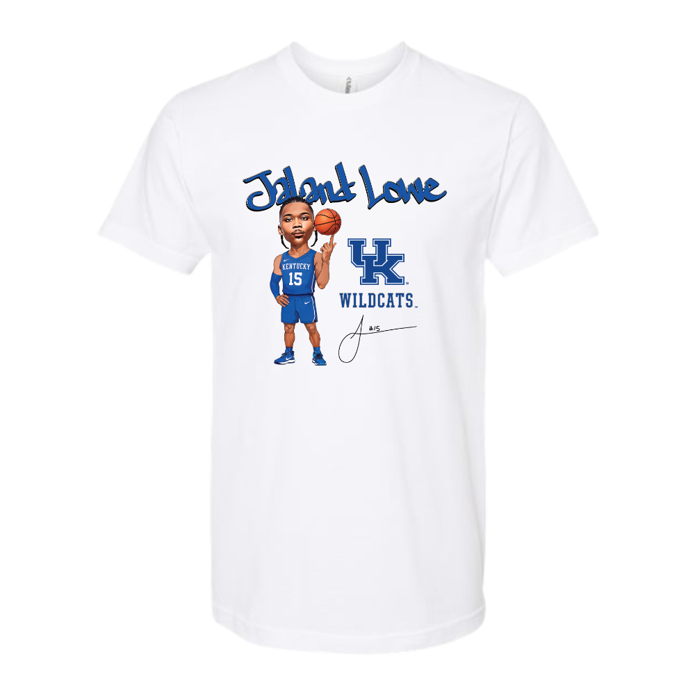 Jaland Lowe UK Wildcats Caricature T-Shirt
