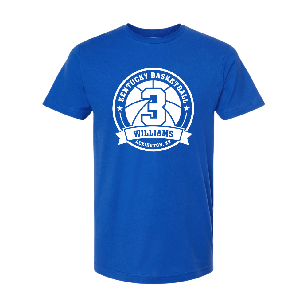 Kam Williams 3 Kentucky Basketball Badge T-Shirt