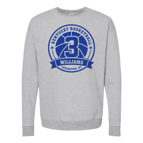 Kam Williams 3 Kentucky Basketball Badge Crewneck