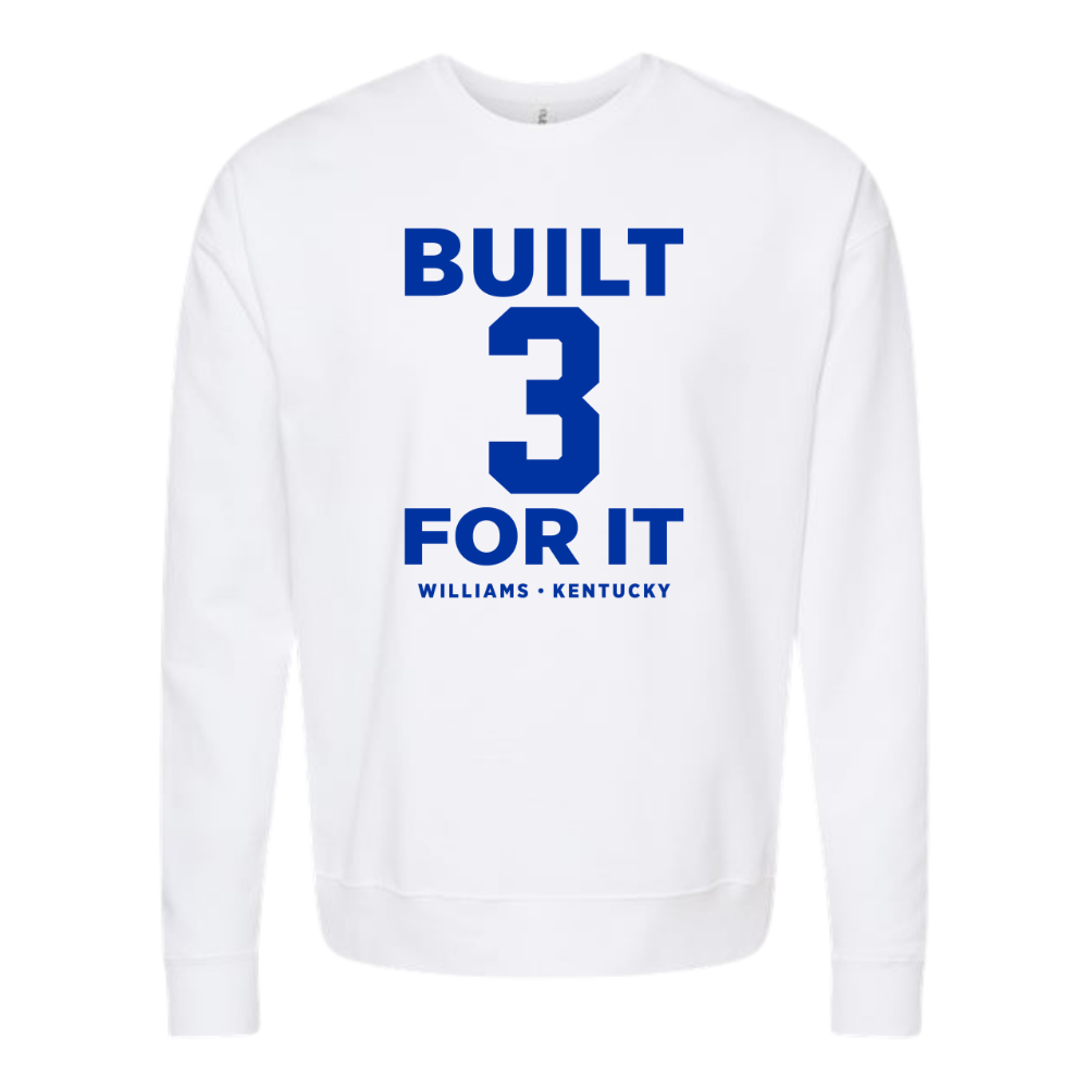 Kam Williams 3 Built For It Crewneck