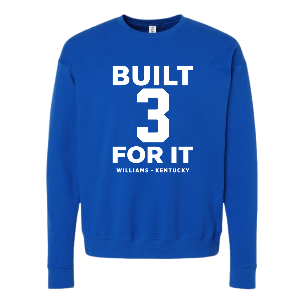 Kam Williams 3 Built For It Crewneck