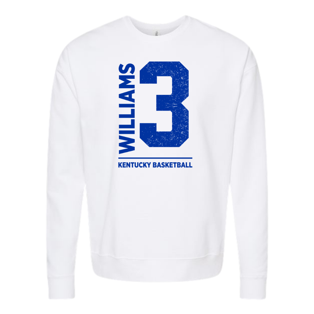 Kam Williams 3 Kentucky Basketball Crewneck