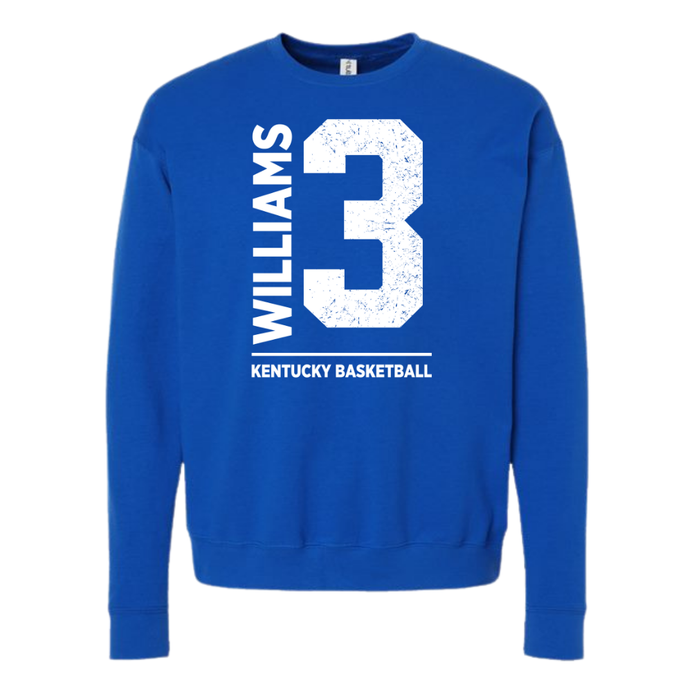 Kam Williams 3 Kentucky Basketball Crewneck