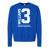 Kam Williams 3 Kentucky Basketball Crewneck