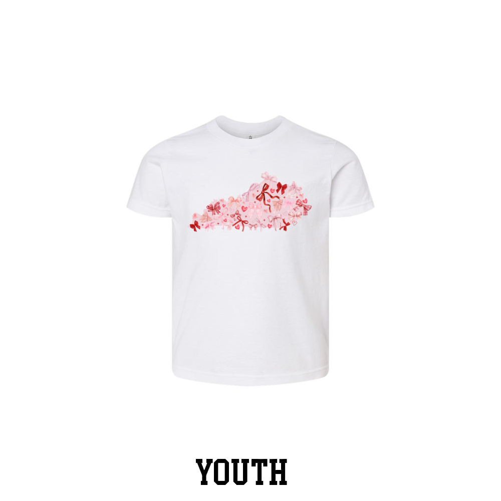 Kentucky State Coquette Bows Youth T-Shirt