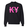Pink Kentucky State Outlines KY Crewneck