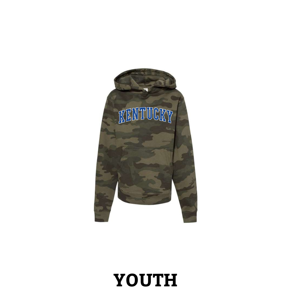 Kentucky Arch Camo Youth Hoodie