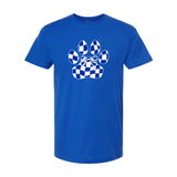 Checkerboard Paw and Bow T-Shirt