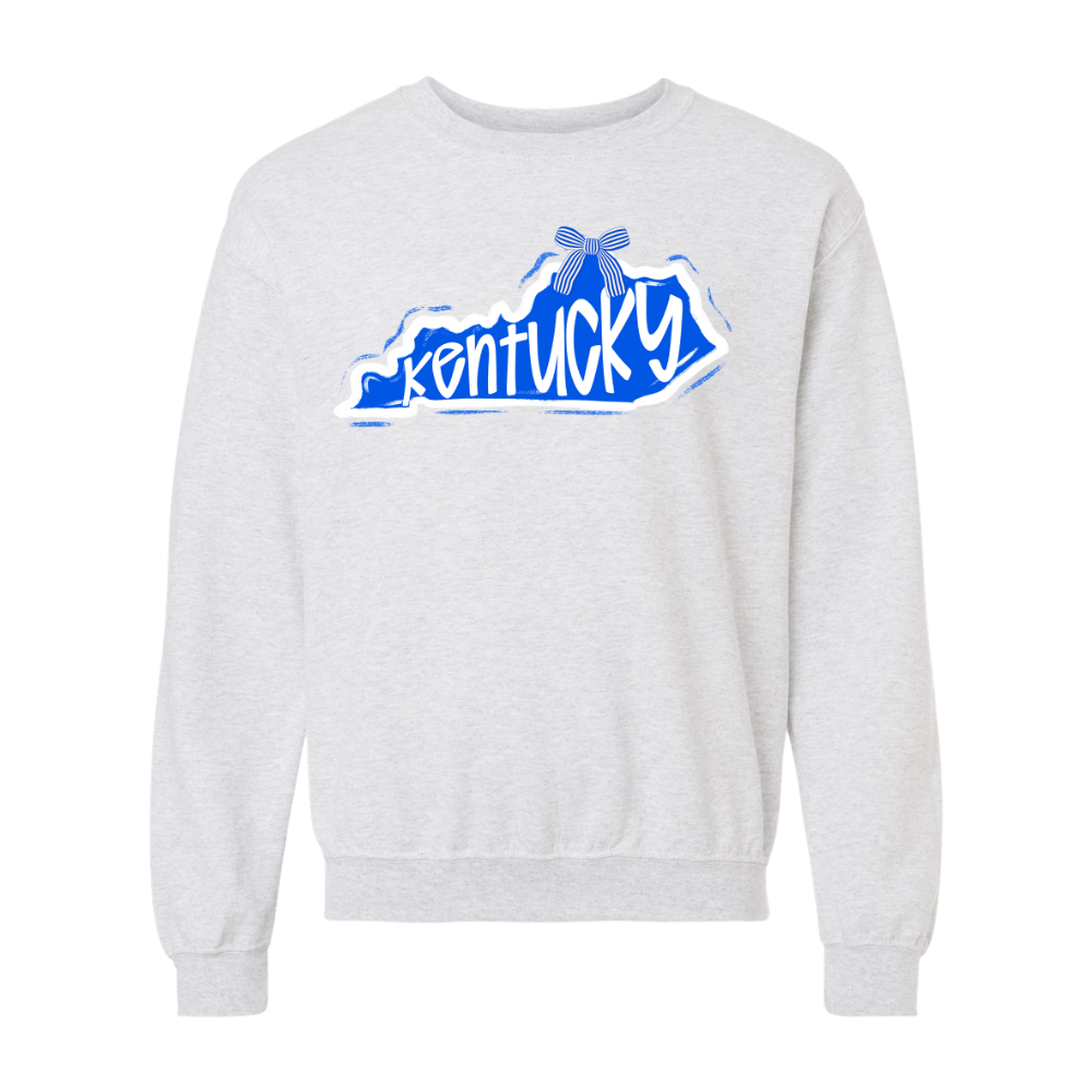 Kentucky State Silhouette and Bow Crewneck
