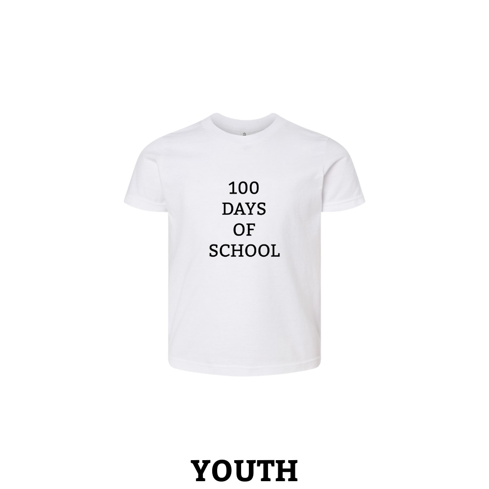 100 Days of School Blank Youth T-Shirt
