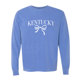 Kentucky Coquette Bow Comfort Colors Long Sleeve
