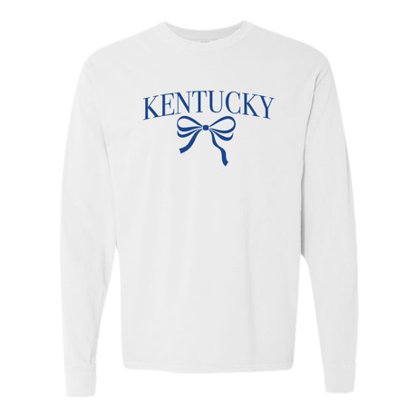 Kentucky Coquette Bow Comfort Colors Long Sleeve