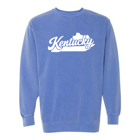 Kentucky State Silhouette Comfort Colors Crewneck