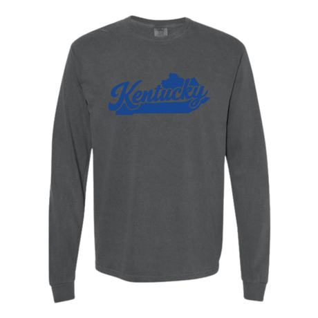 Kentucky State Silhouette Comfort Colors Long Sleeve