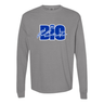 Go Big Blue Comfort Colors Long Sleeve