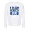 I Bleed Kentucky Blue Distressed Crewneck