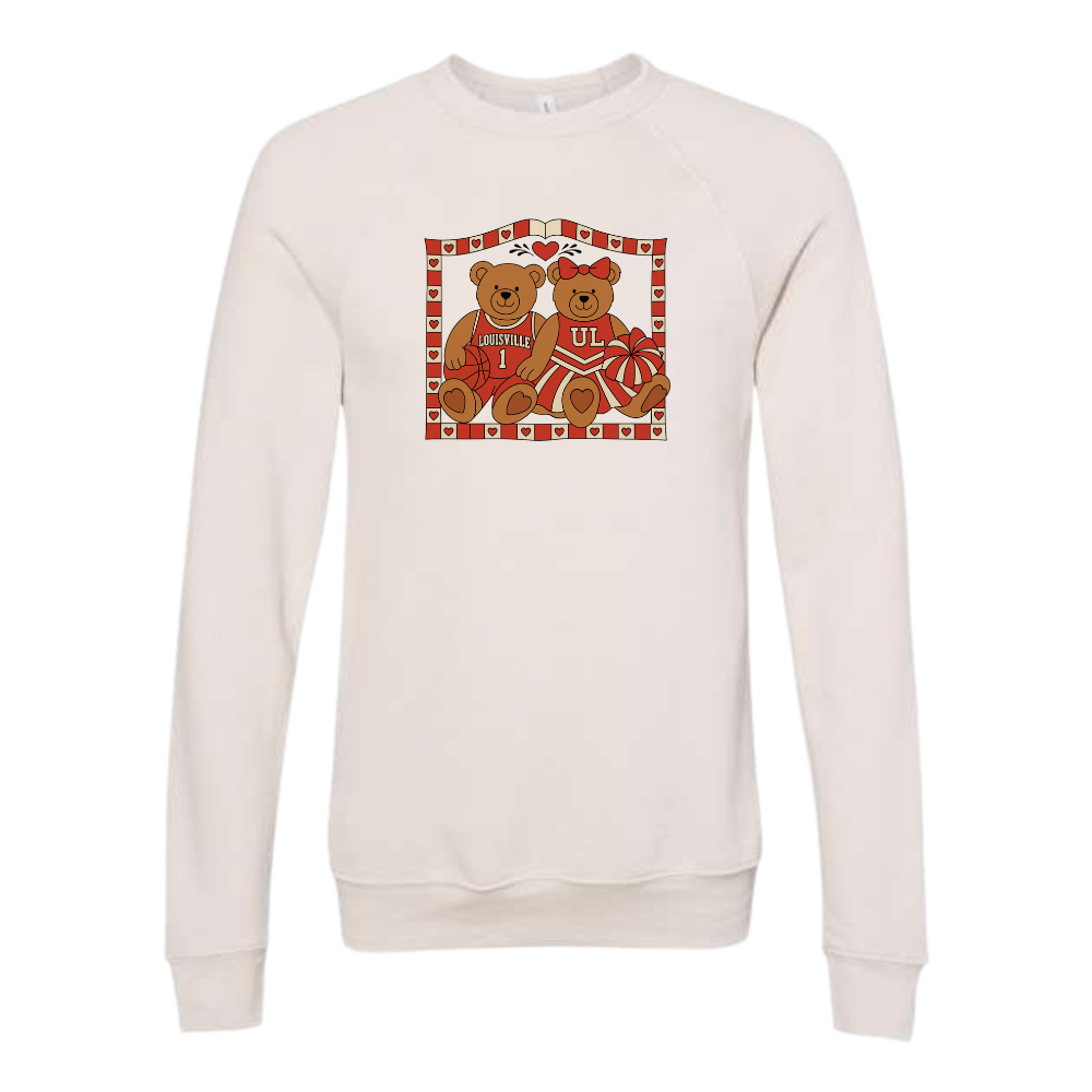 Louisville Game Day Bears Raglan Crewneck