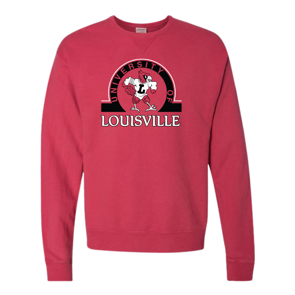 University of Louisville Standing Bird Comfort Wash Crewneck