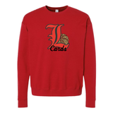 Jumbo L Cards Leopard Basketball Crewneck