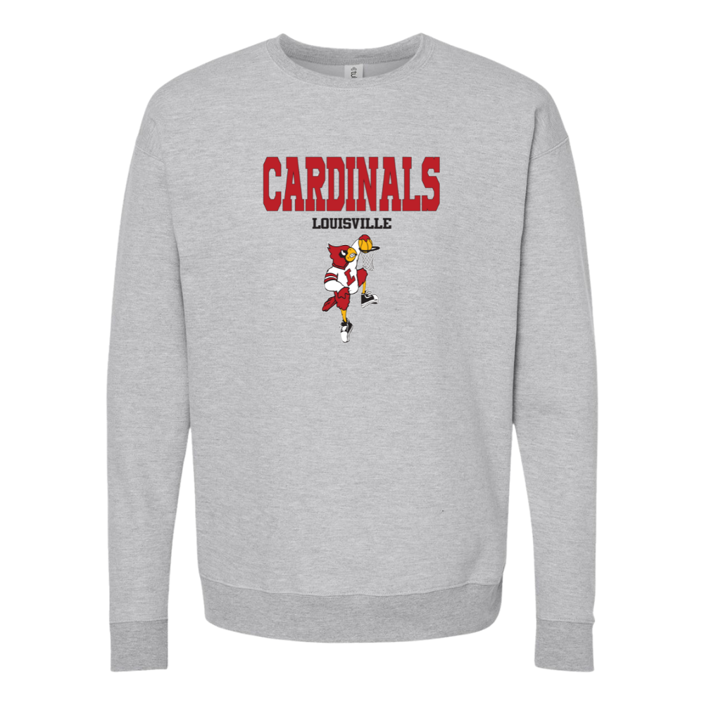 Louisville Cardinals Dunking Bird Crewneck