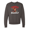 Retro Louisville Basketball Dunking Cardinal Comfort Wash Crewneck