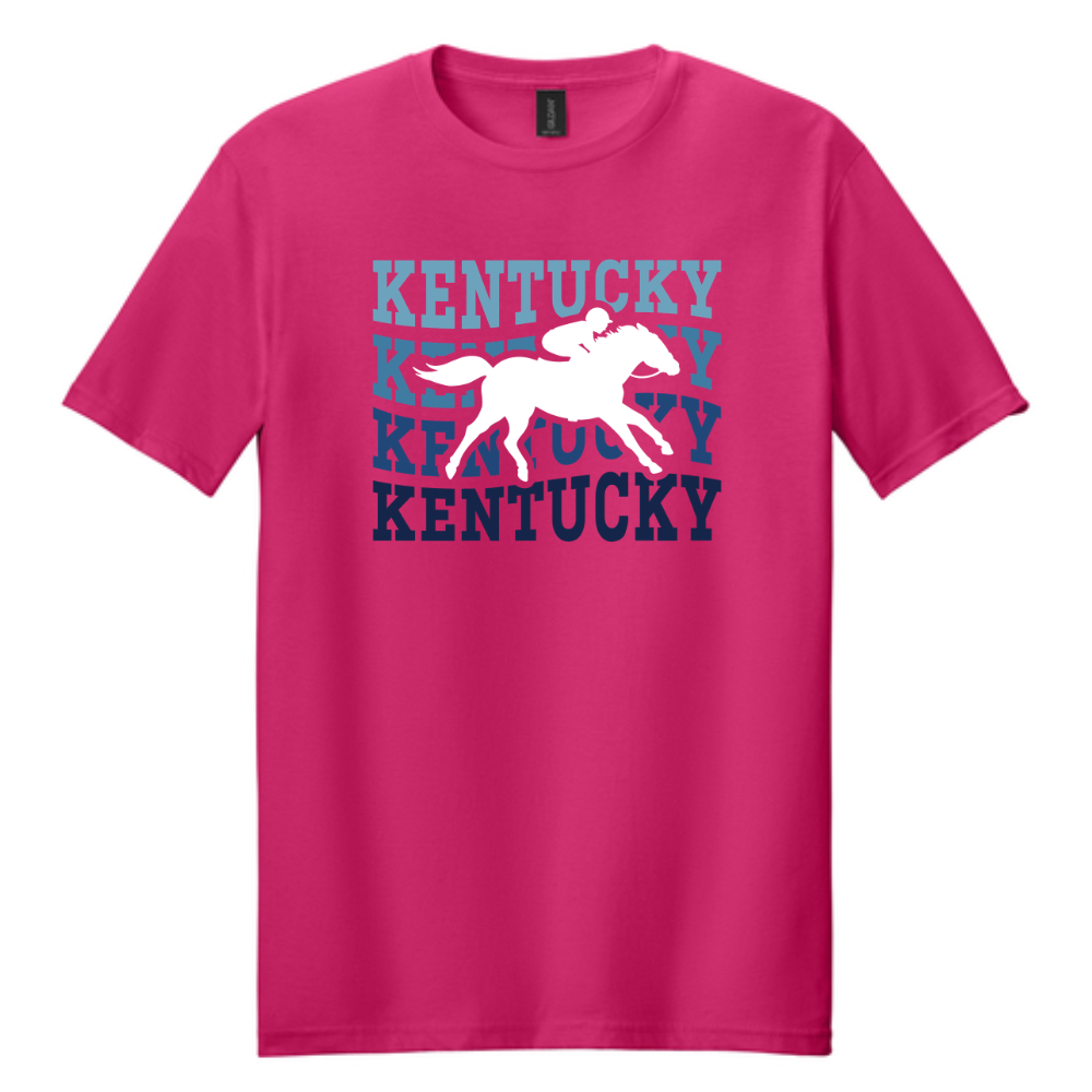 Kentucky Wavy Race Horse T-Shirt