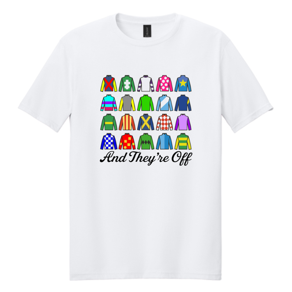 And They're Off! Jockey Silks T-Shirt