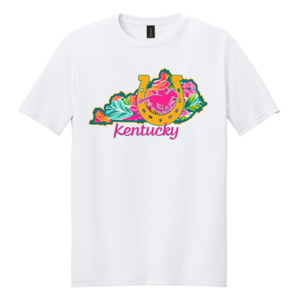 Spring Floral Kentucky Horse T-Shirt
