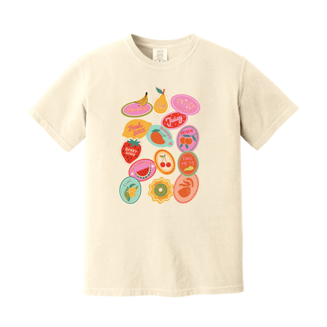 Kentucky Fresh Fruit Stickers Comfort Colors T-Shirt