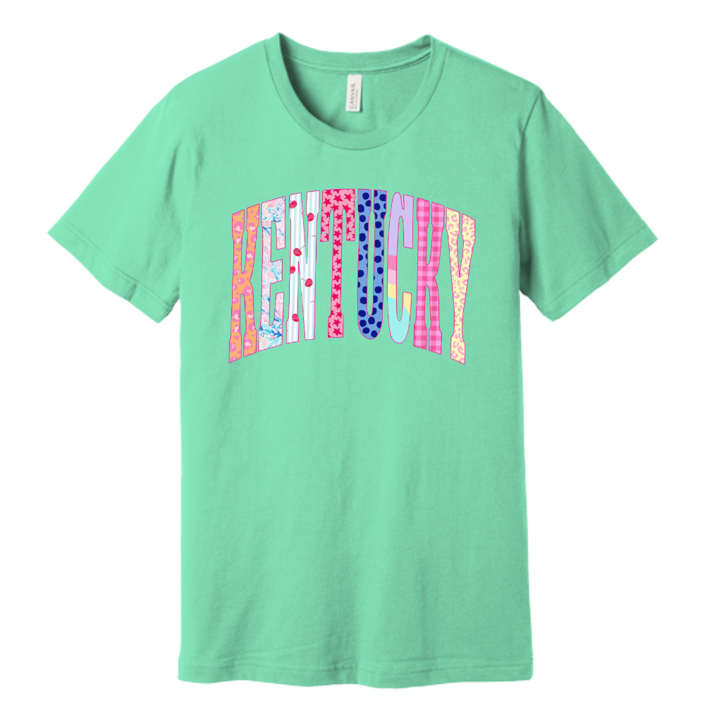 Kentucky Preppy Pattern Arch T-Shirt