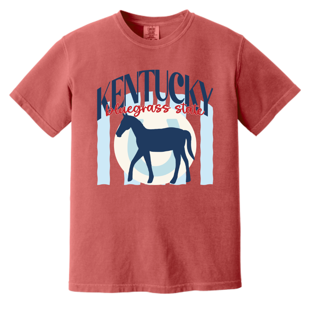 Bluegrass State Pride Kentucky Horse Comfort Colors T-Shirt