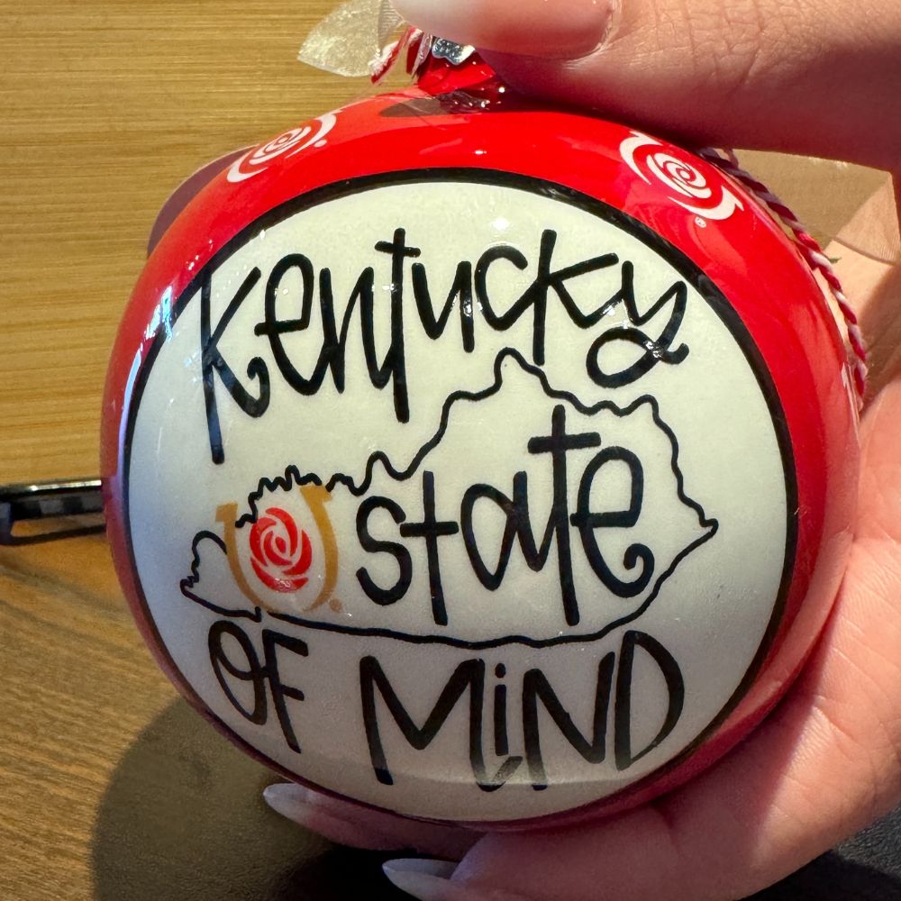 Kentucky State of Mind Red Ornament