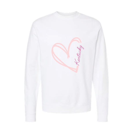 Kentucky Script Heart Crewneck