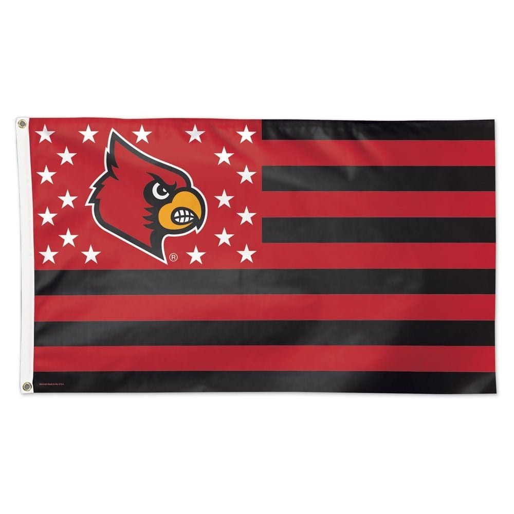 Louisville Cardinals Stars and Stripes Flag